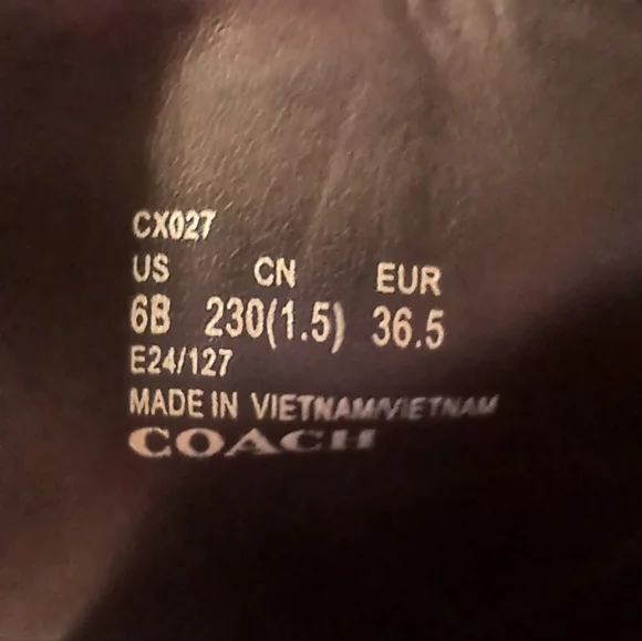 COACH Patent Leather Combat Boot CX027 • Black • Size 6B - Picture 13 of 13